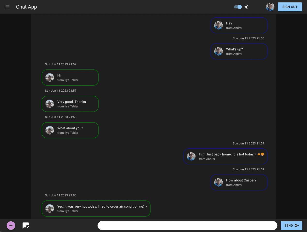 project's home page picture